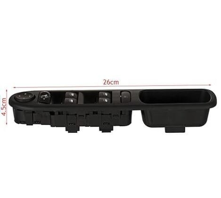 Commutateur de commande électrique de la fenêtre avant gauche principale pour Peugeot 307 12.02-14.03